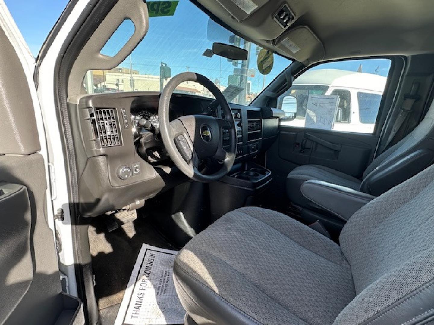 2017 White /GRAY Chevrolet Express LT (1GAZGPFG3H1) with an 6.0 engine, Automatic transmission, located at 3200 1st Avenue North, Billings, MT, 59101, (406) 245-9055, 45.779270, -108.510742 - Super Hard to Find Chevrolet 1 Ton 15 Passenger Van with Low Mileage! Power Windows, Power Door Locks, Tilt Cruise Control, Rear Air Conditioning & Heat, Tow Hitch, Privacy Glass and Only 72,700 Miles. Car Fax Dealer. Auto Brokers of Montana/AA&A Auto Rental/Fox Car Rental Billings - Photo#8
